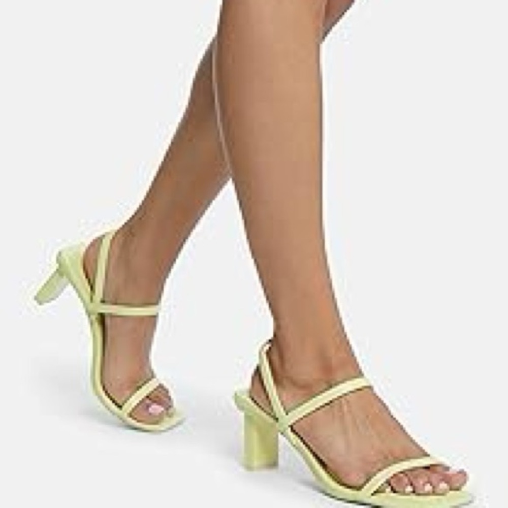 Women's Strappy Lime Green Heels Aldo Size 7